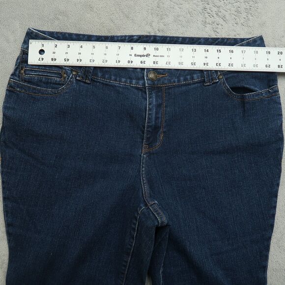 Lane Bryant Jeans Women's Size 18P Blue High-Rise Distinctly Boot 27" Inseam - Picture 14 of 15